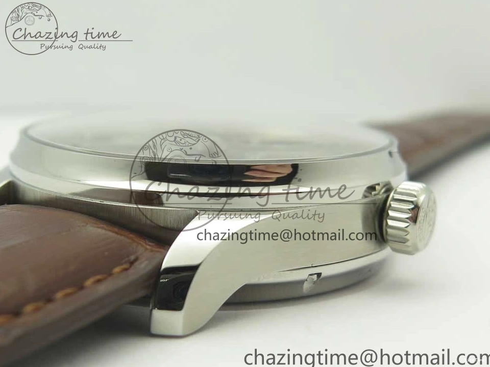 MIROTIME 0701 Lightweight Portuguese Tourbillon IW504602 SS ZF Best Edition Gray Dial on Brown Leather Strap 7177